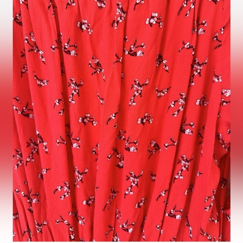 Woman’s Long Sleeve Red Romper Size X-Large Kendall & Kylie Cherry Blossom - Picture 10 of 10